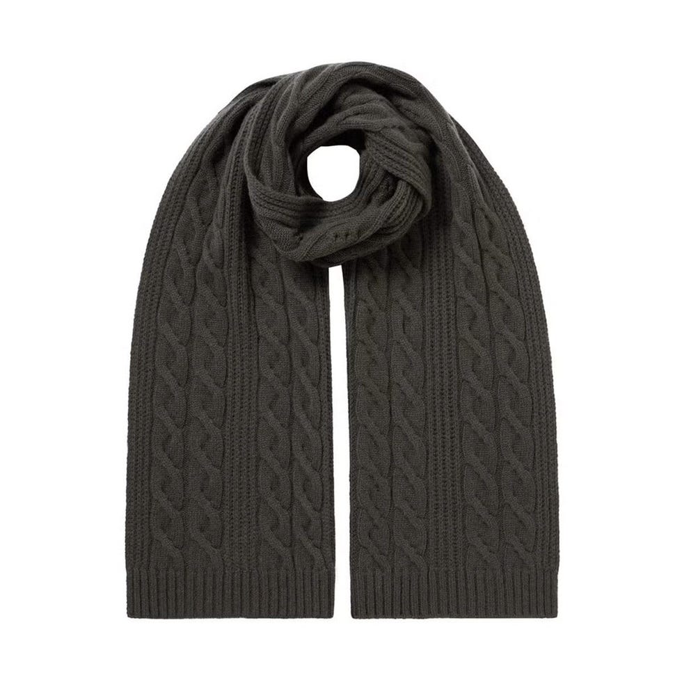 Écharpe en cachemire côtelée Écharpe en cachemire côtelée