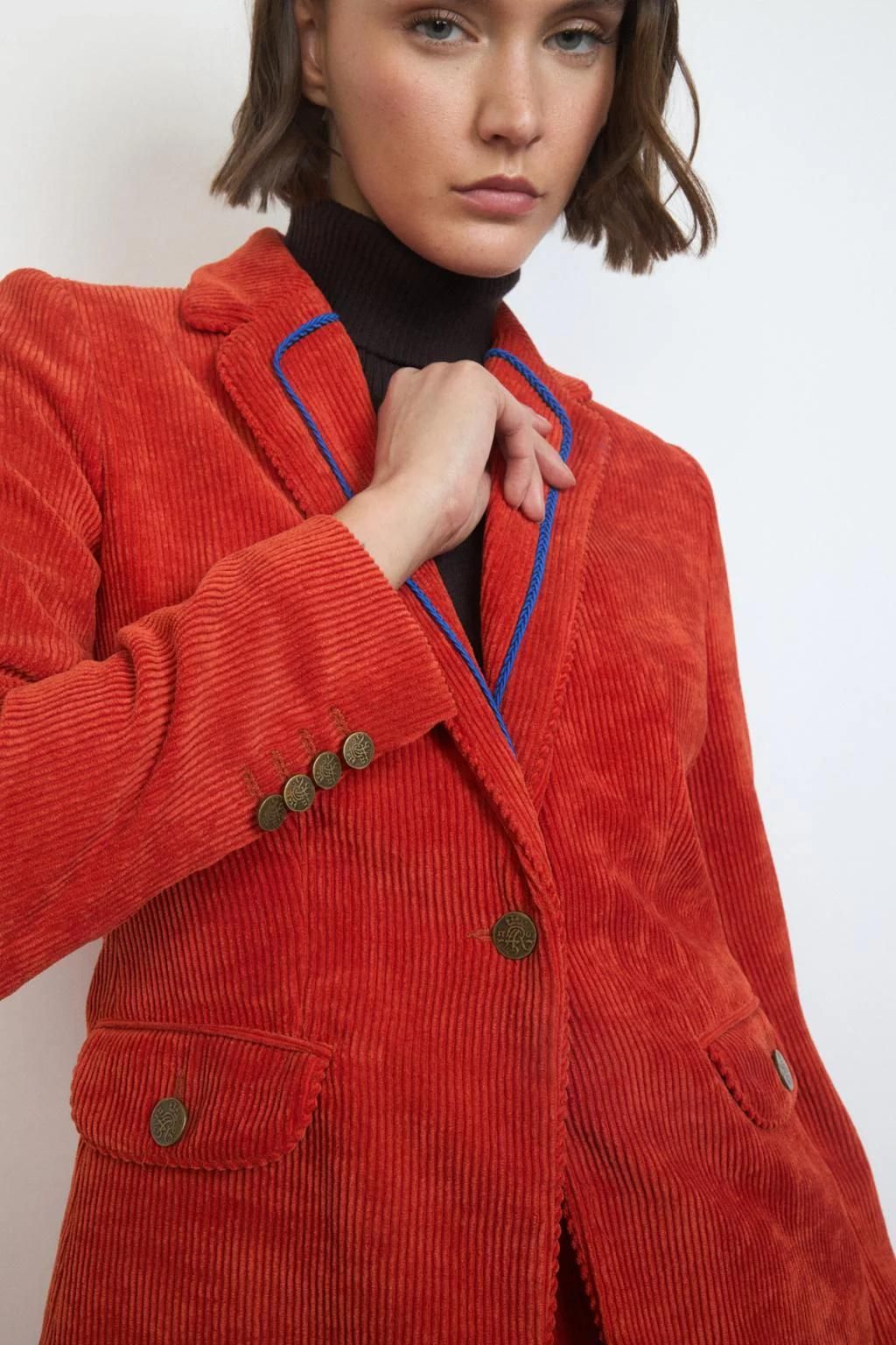 Blazer en velours côtelé