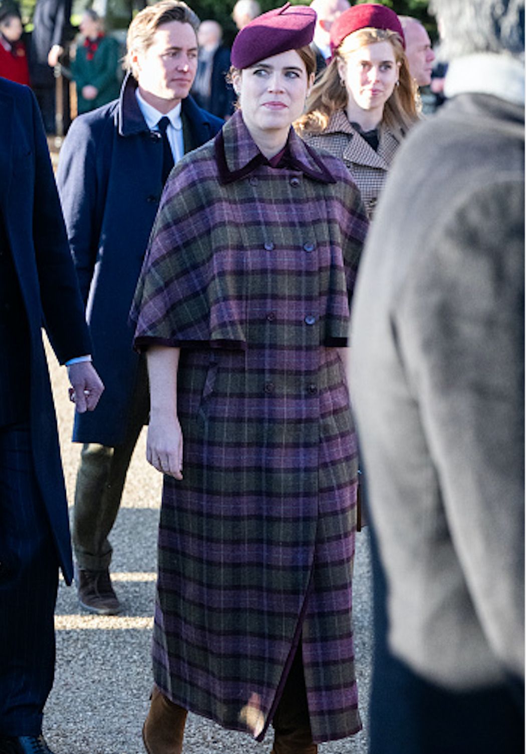 Manteau imprimé à carreaux