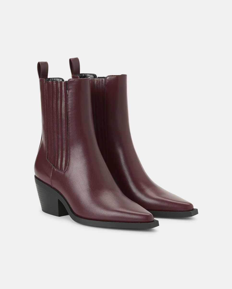Bottines bordeaux