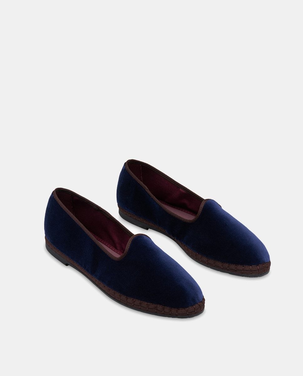 Ballerines plates en velours