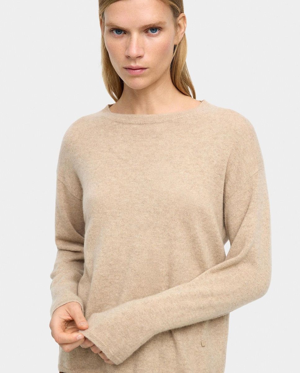 Pull en cachemire beige