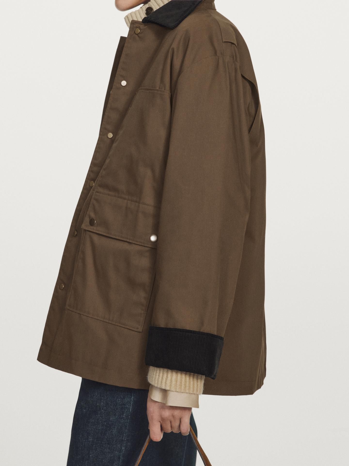 Veste cirée marron style Barbour