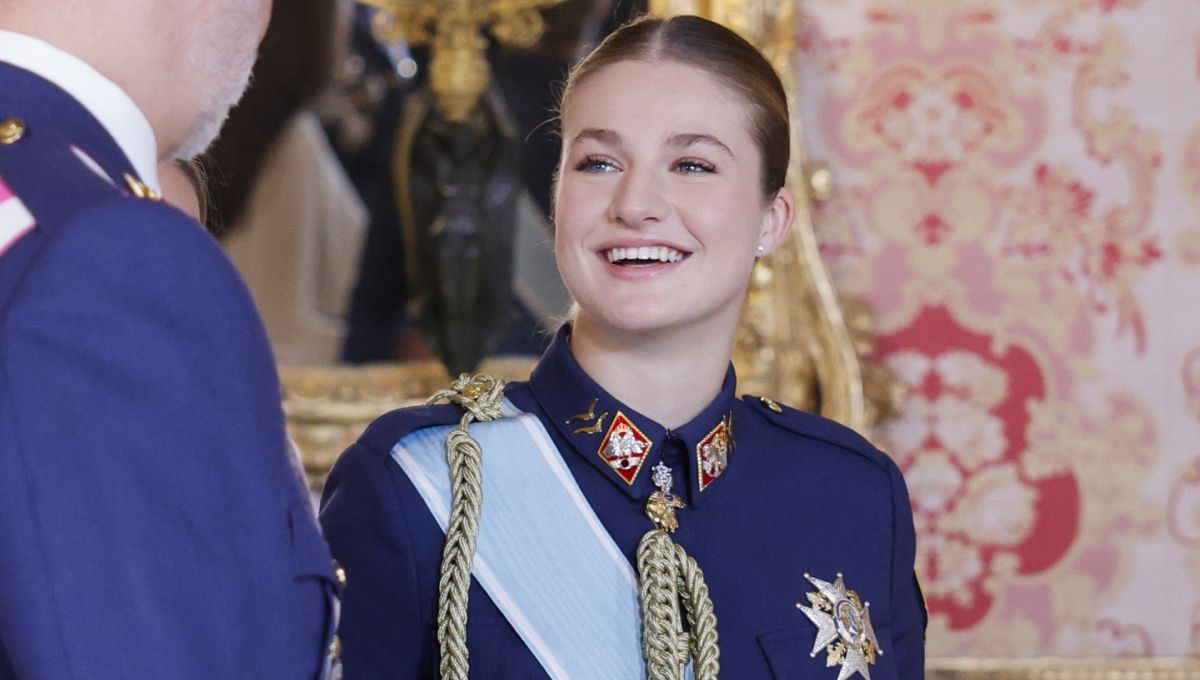 La princesa Leonor protagoniza su tercera Pascua Militar.