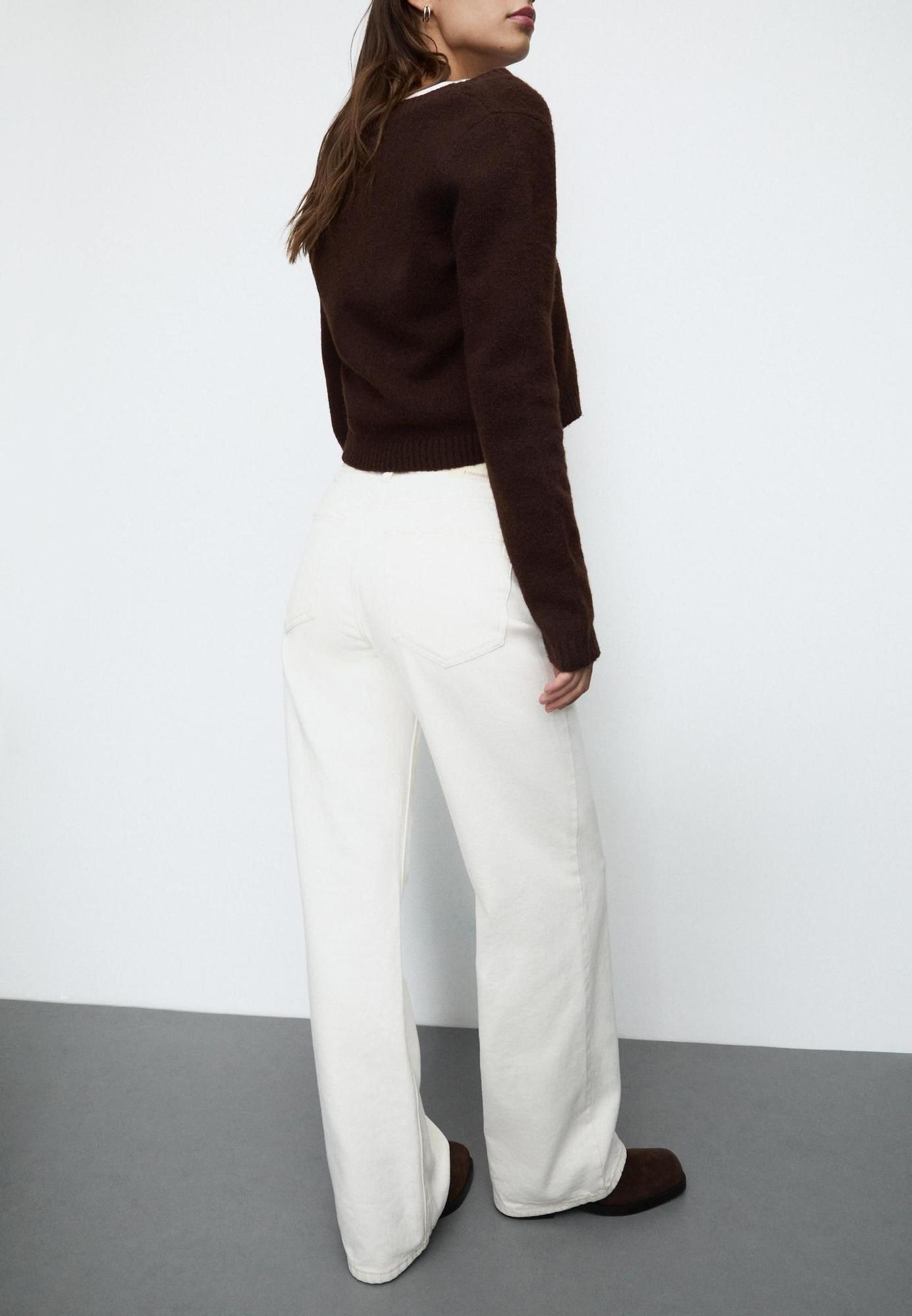 Jean droit blanc