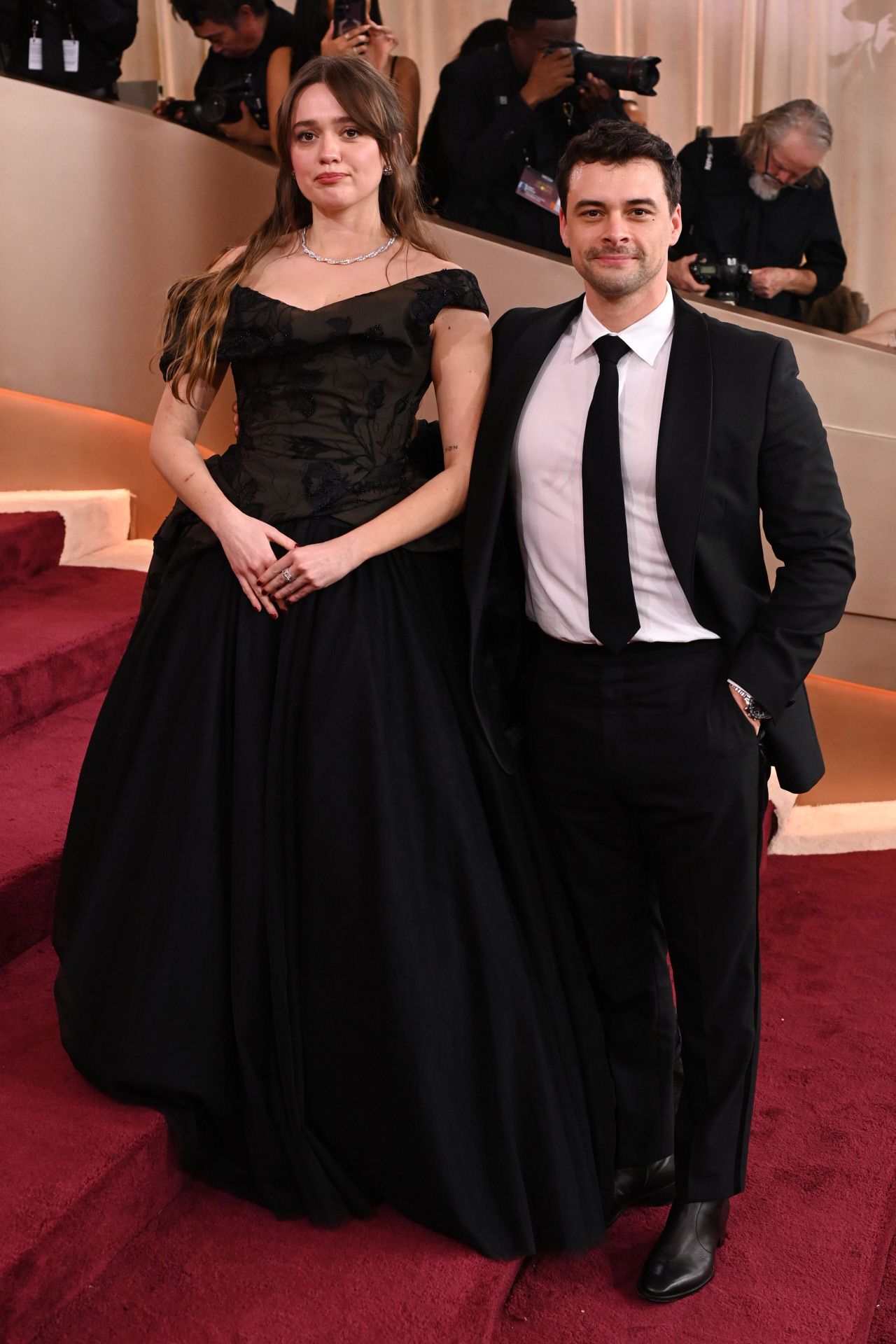 Aimee Lou Wood et Adam Long aux Golden Globes 2026