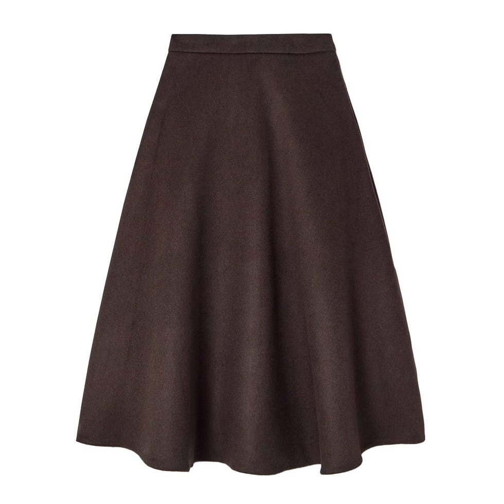 Jupe mi-longue en feutre