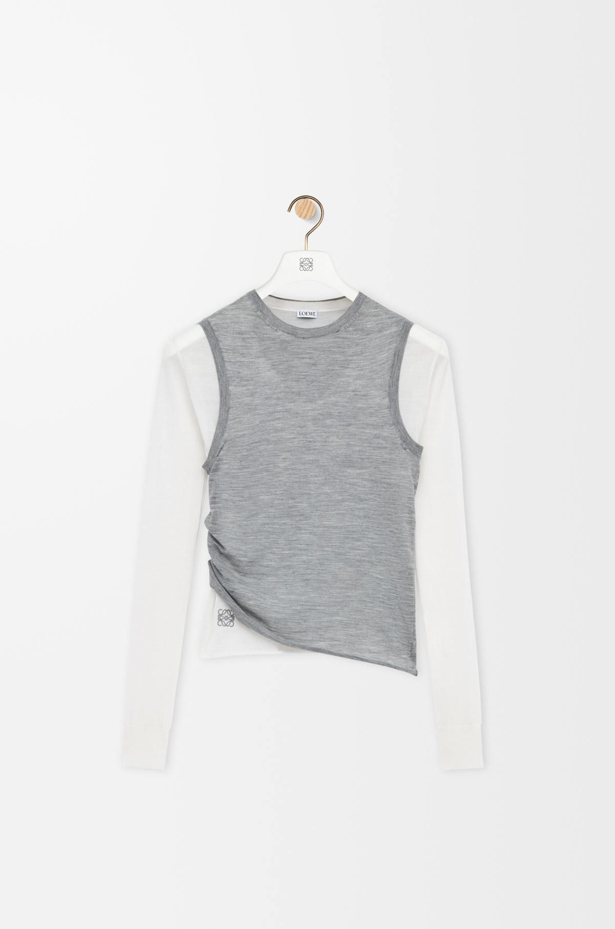 Pull drapé en cachemire