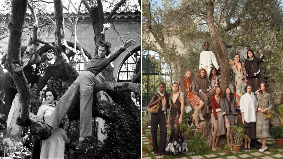 La reconstitution d'images de 1938 dans la dernière campagne de Chanel.