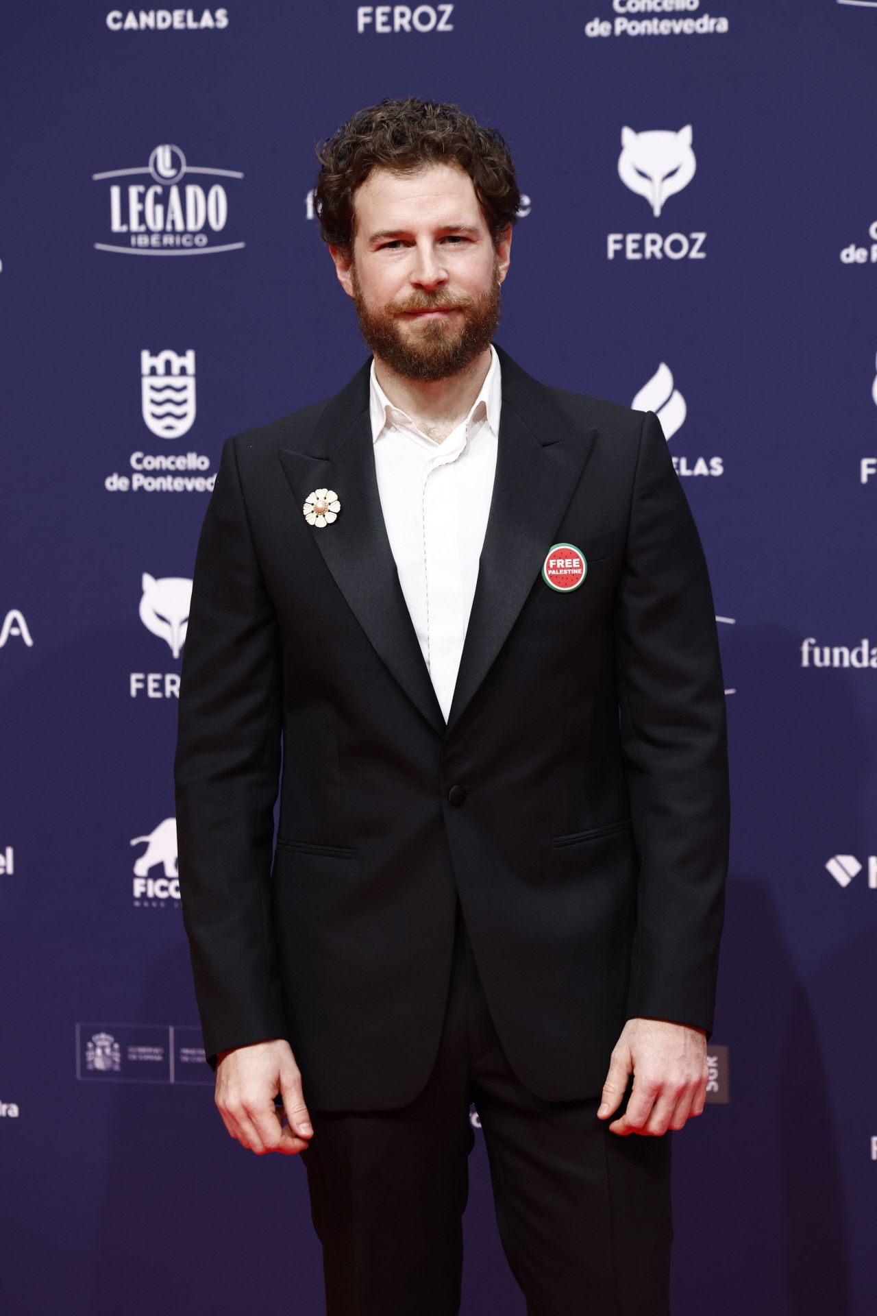 Álvaro Cervantes Alvaro Mortes sur le tapis rouge des Feroz 2026 Awards
