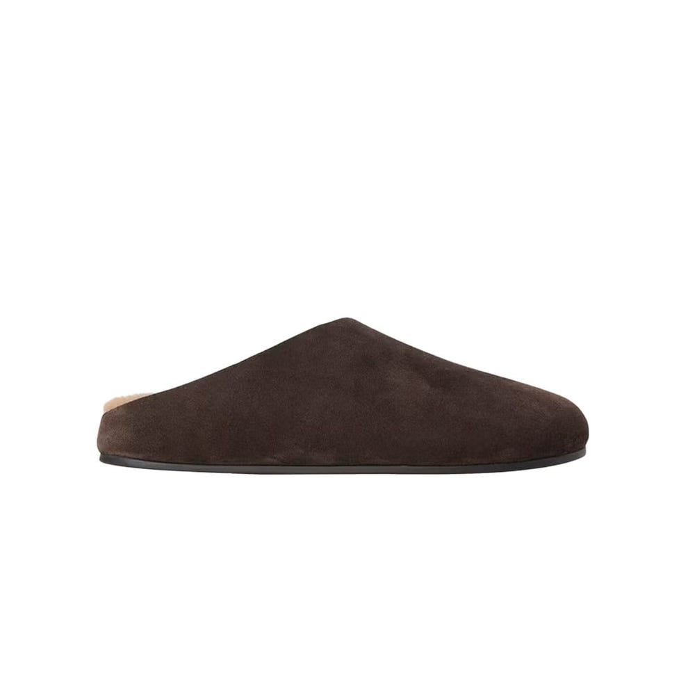 Mules à glissière en daim doublées de fourrure Hudson