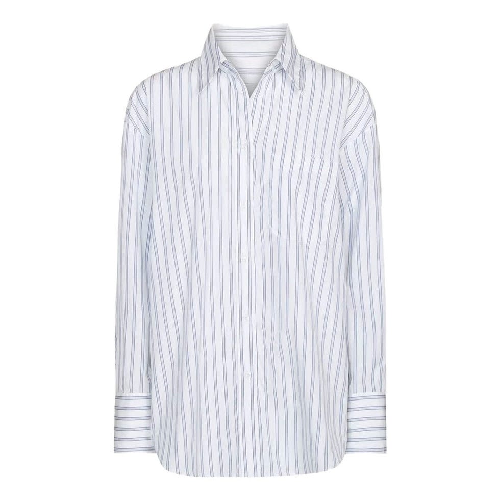 Chemise boutonnée en coton rayé Big Joe