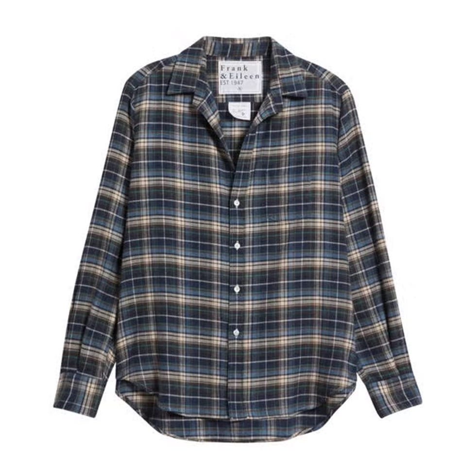 Chemise boutonnée coupe décontractée à carreaux 