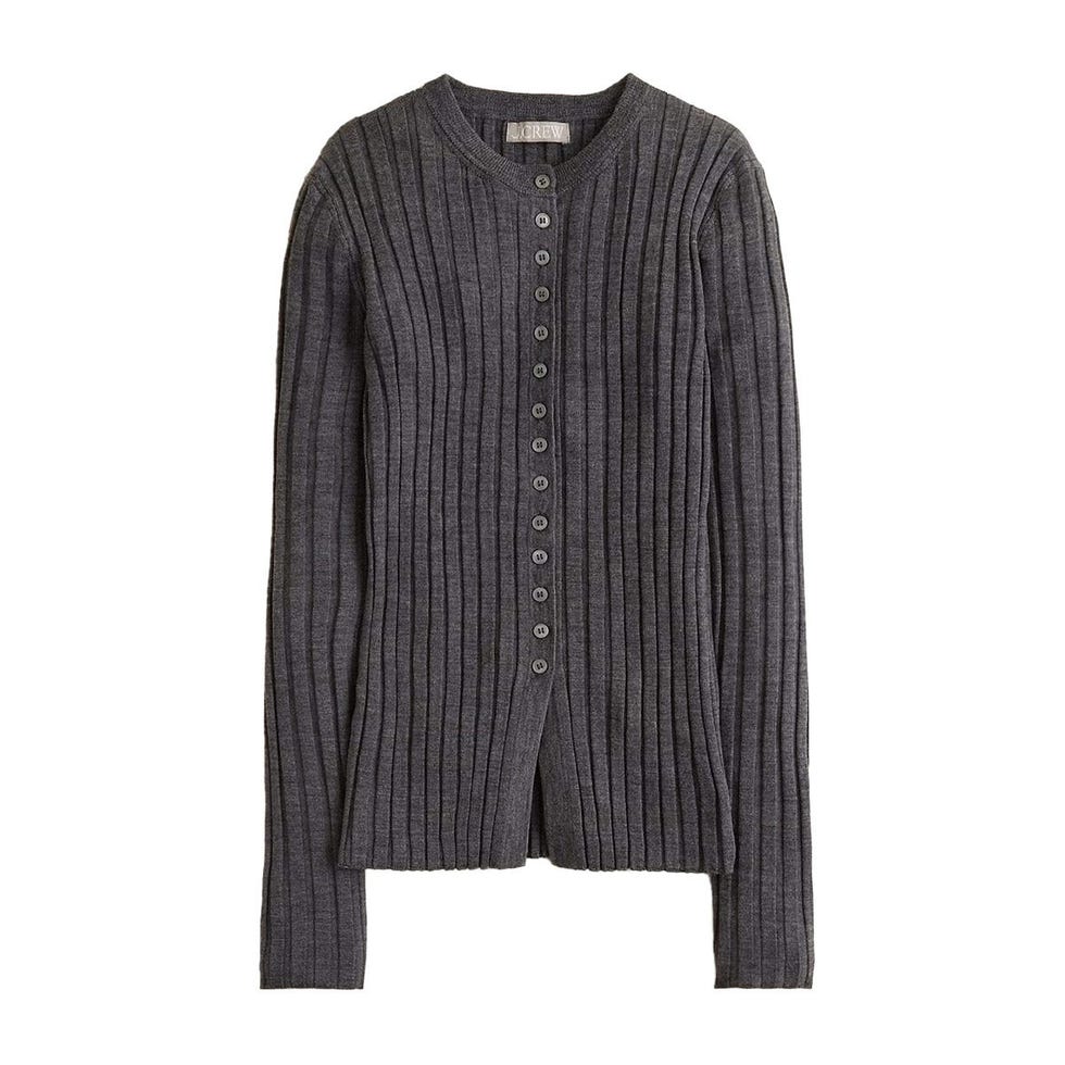 Cardigan à larges côtes