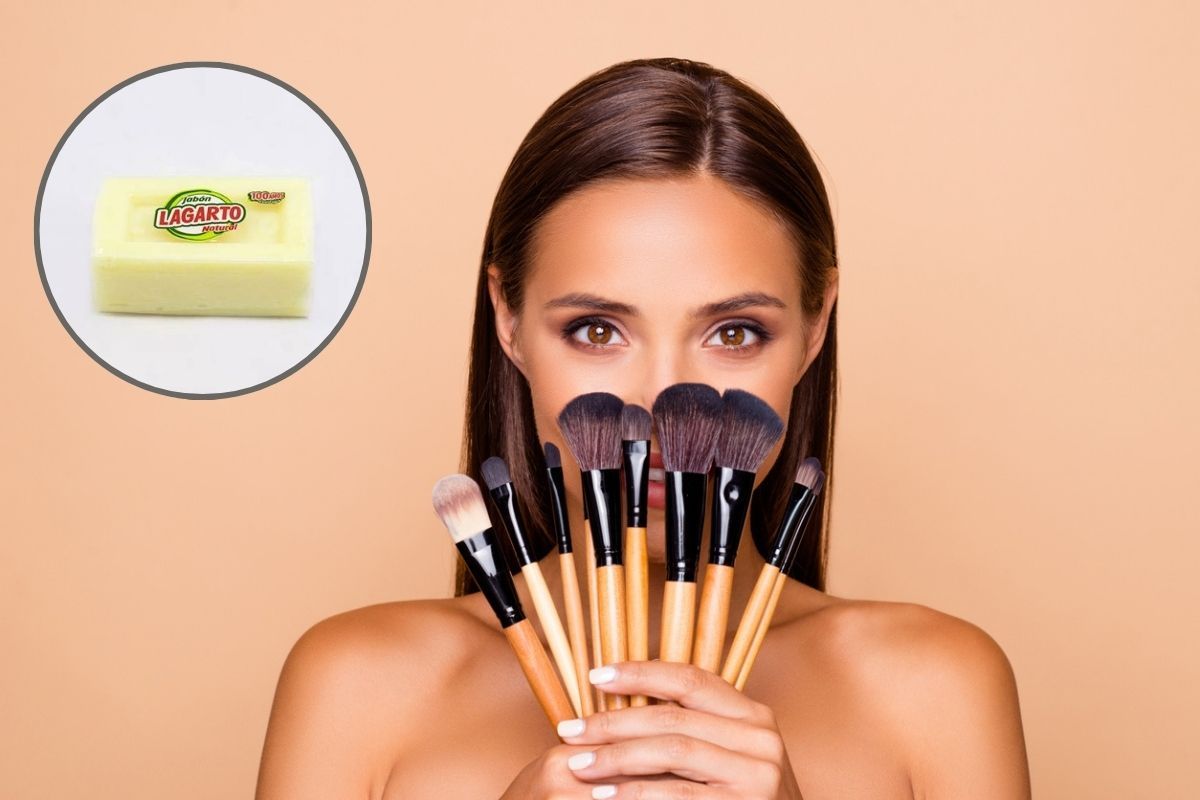 El jabón lagarto es la mejor opción para limpiar tus brochas de maquillaje