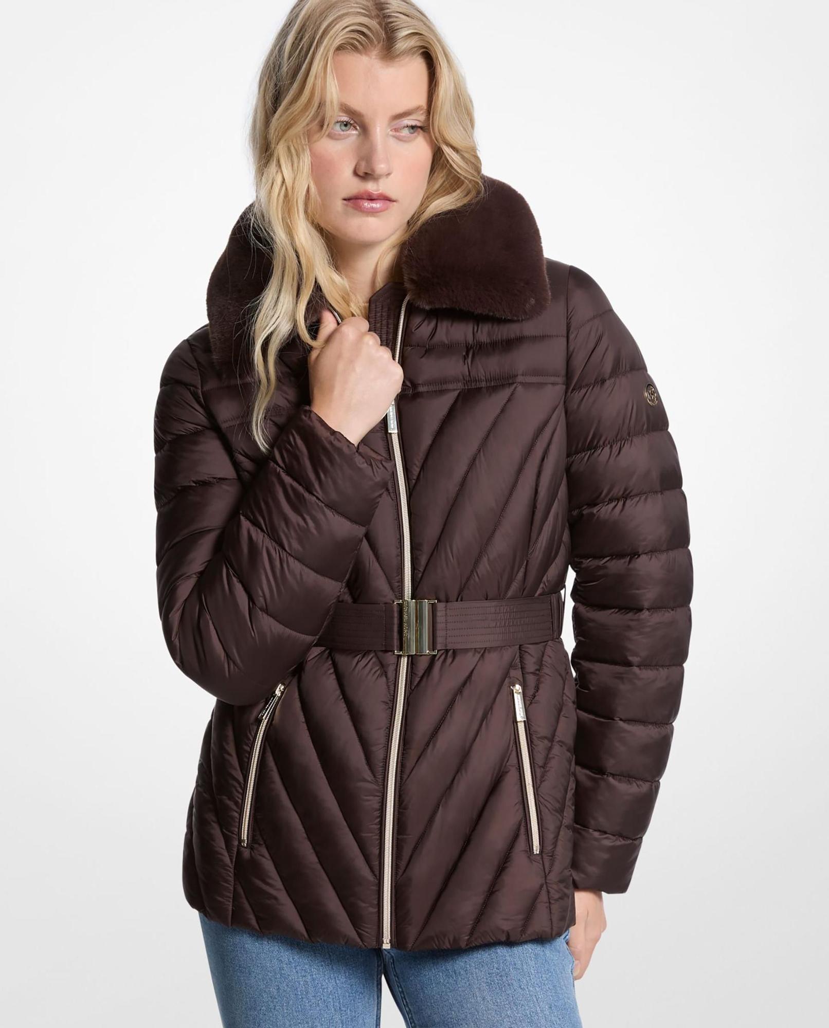 Doudoune marron chocolat