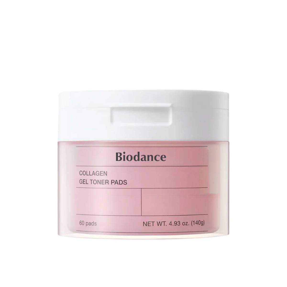 Tampons toniques en gel de collagène de Biodance. Disques tonifiants qui procurent une hydratation apaisante et rafraîchissante, tout en équilibrant le teint.