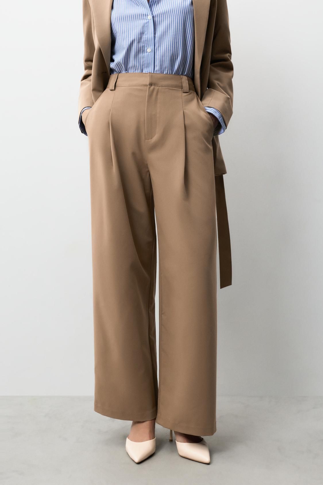 Pantalon de costume beige