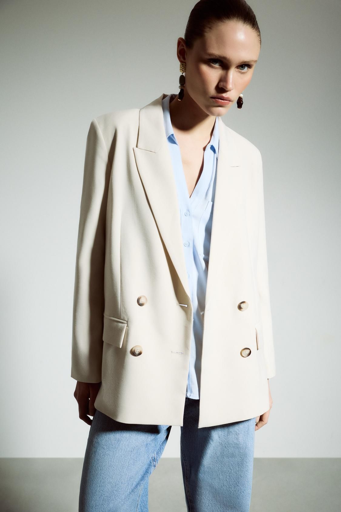 Blazer oversize blanc