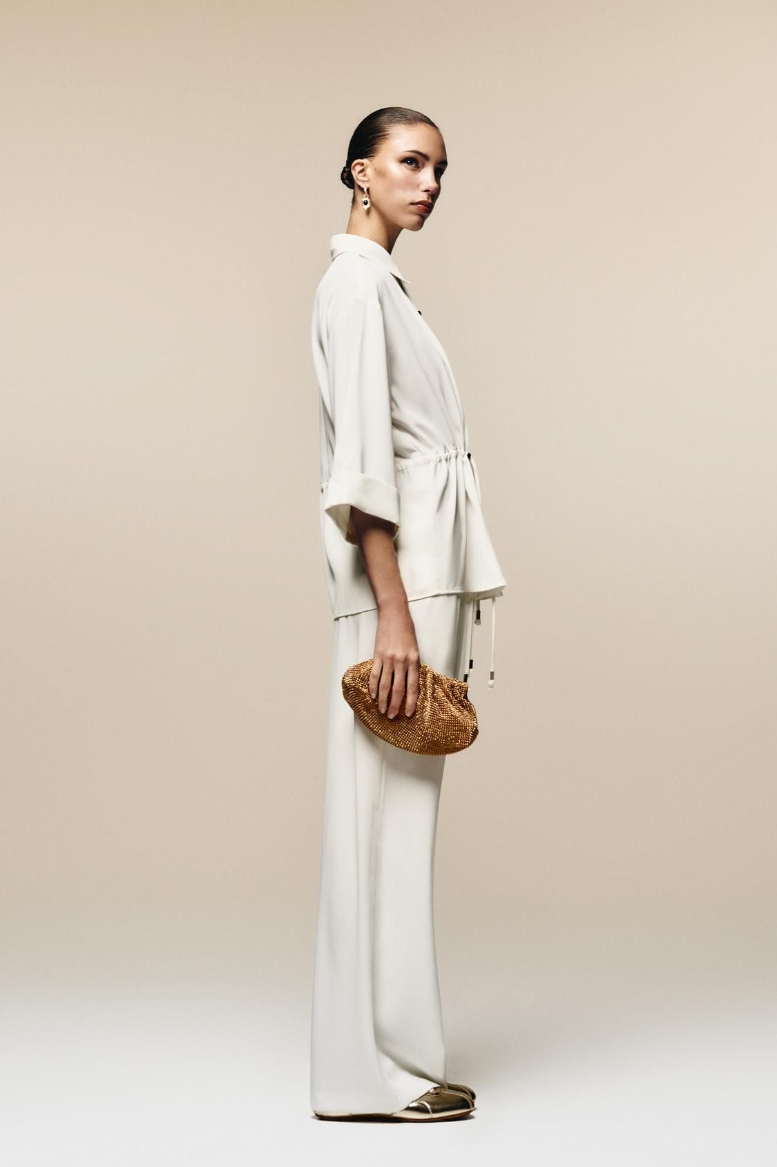 Pantalon blanc fluide