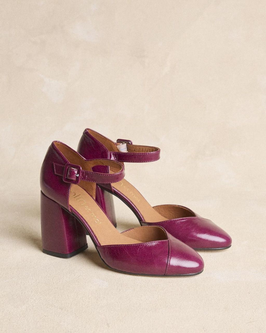 Chaussures Mary Jane bordeaux