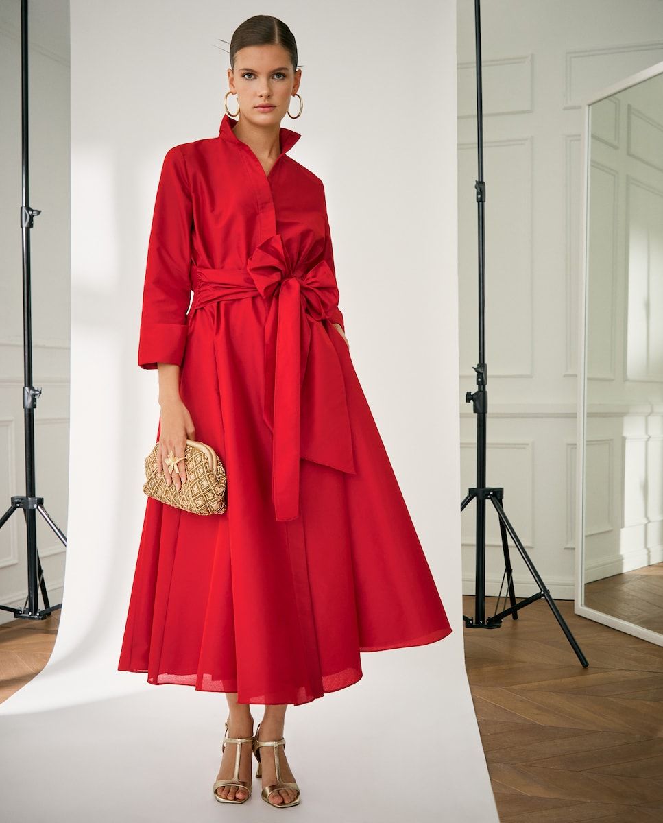 Robe d'invité chemise rouge