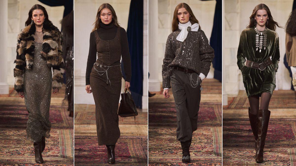 Ralph Lauren ouvre la Fashion Week de New York avec un défilé plein de glamour, de superpositions et d'accessoires qui font la différence