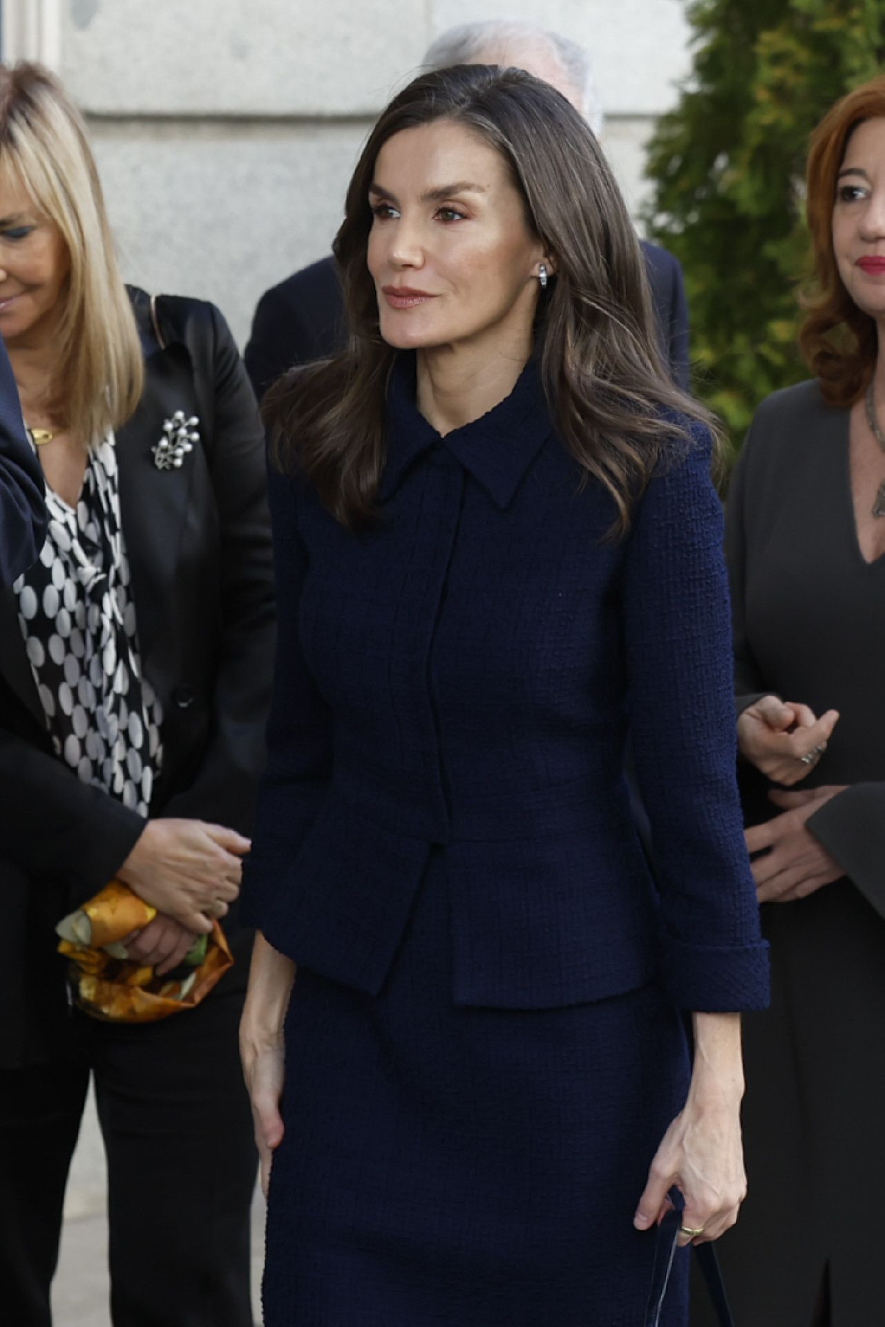 Le look de la reine Letizia, en détail.
