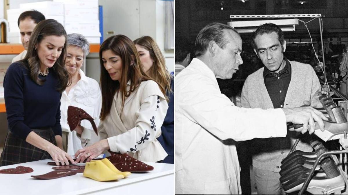 La reina Letizia visita la fábrica de Pedro García por su centenario