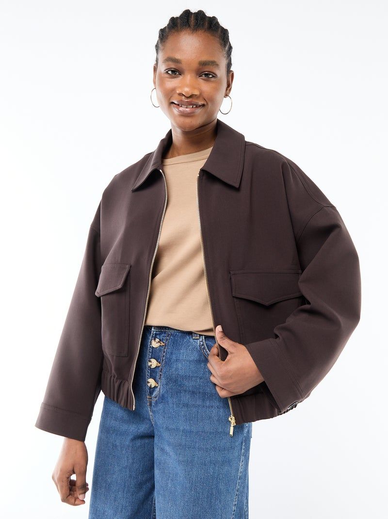 Bomber marron chocolat