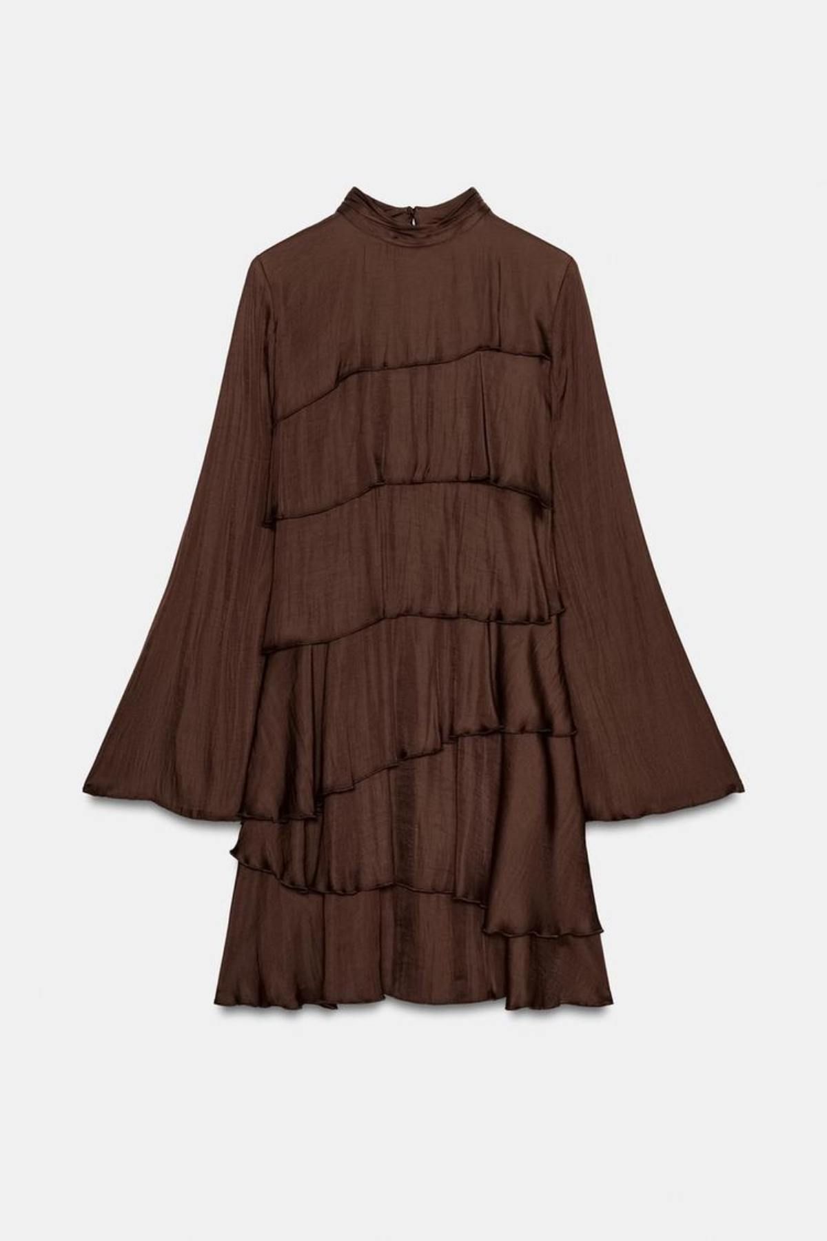 Robe courte à volants
