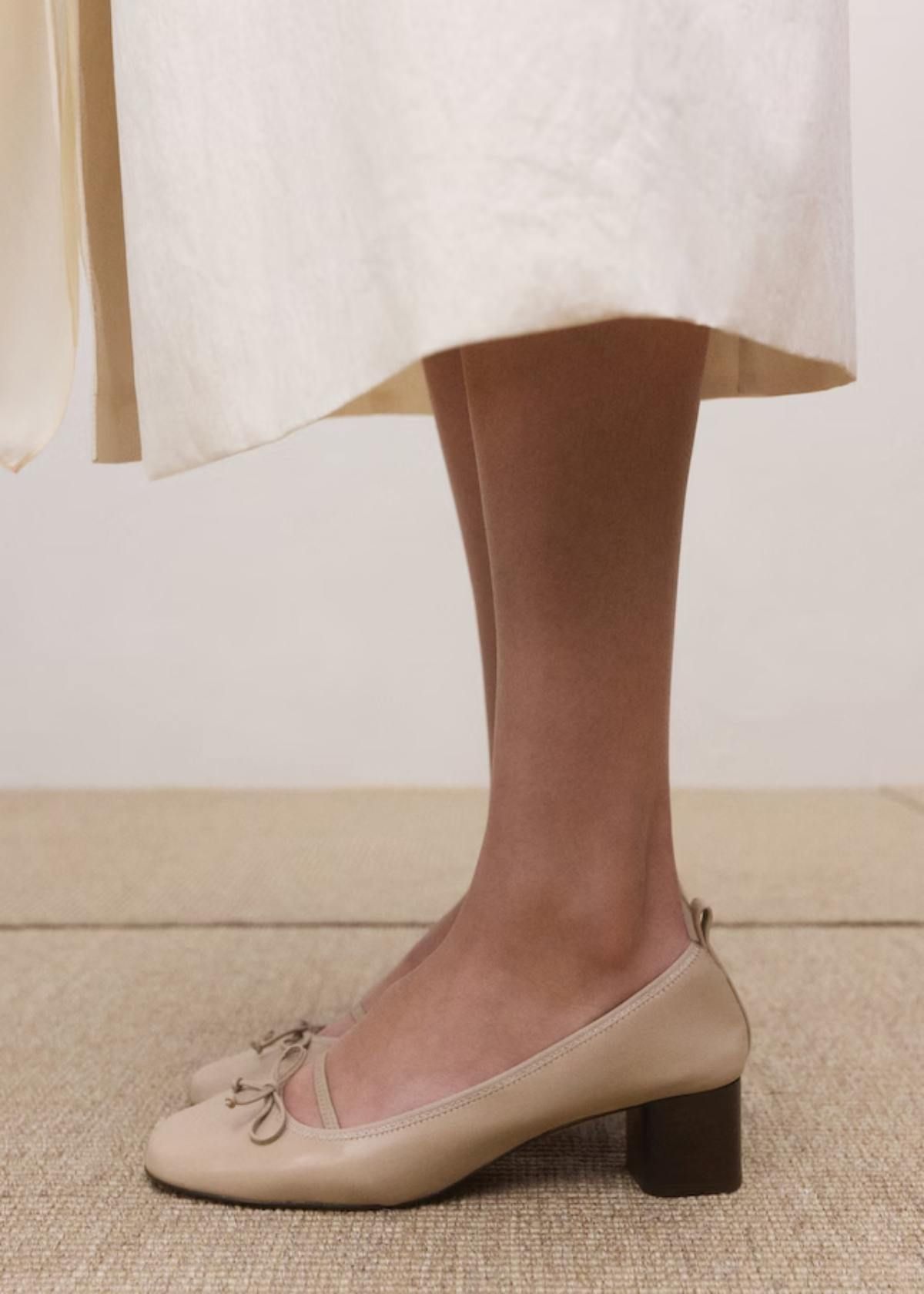 Ballerine à talon bloc