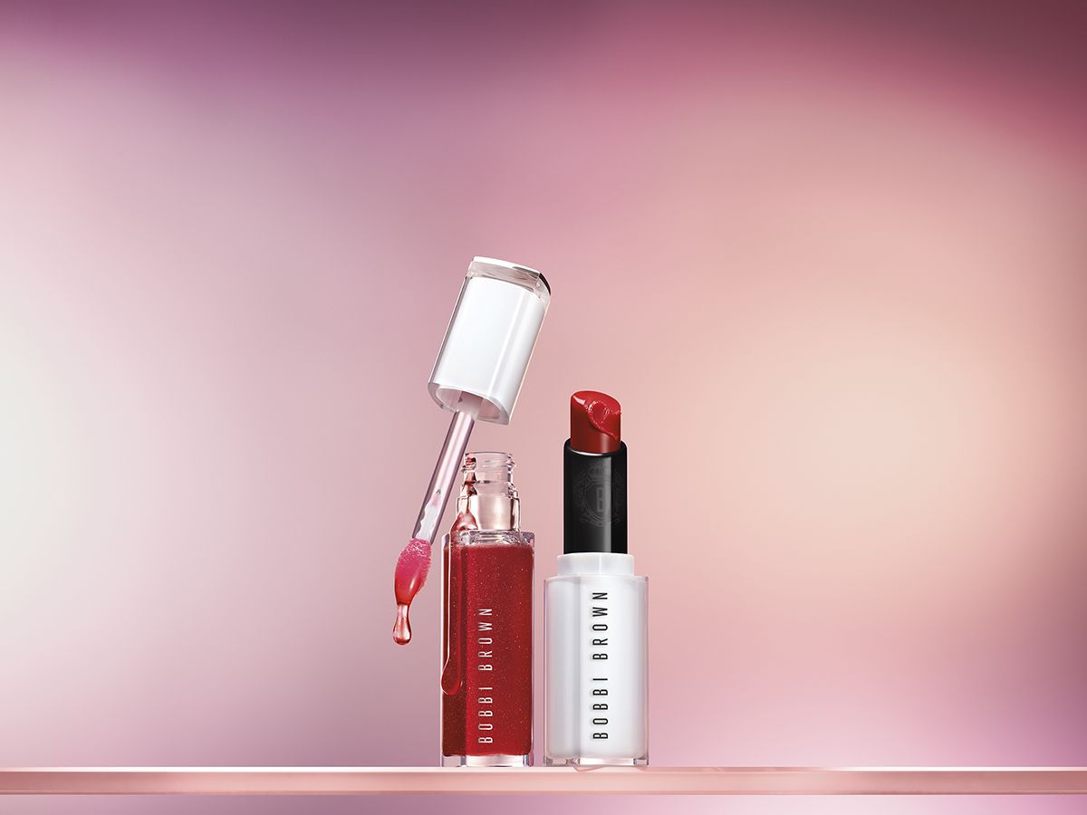 Huile pour les lèvres Extra Blushing et Baume teinté Extra Lip, tous deux de Bobbi Brown