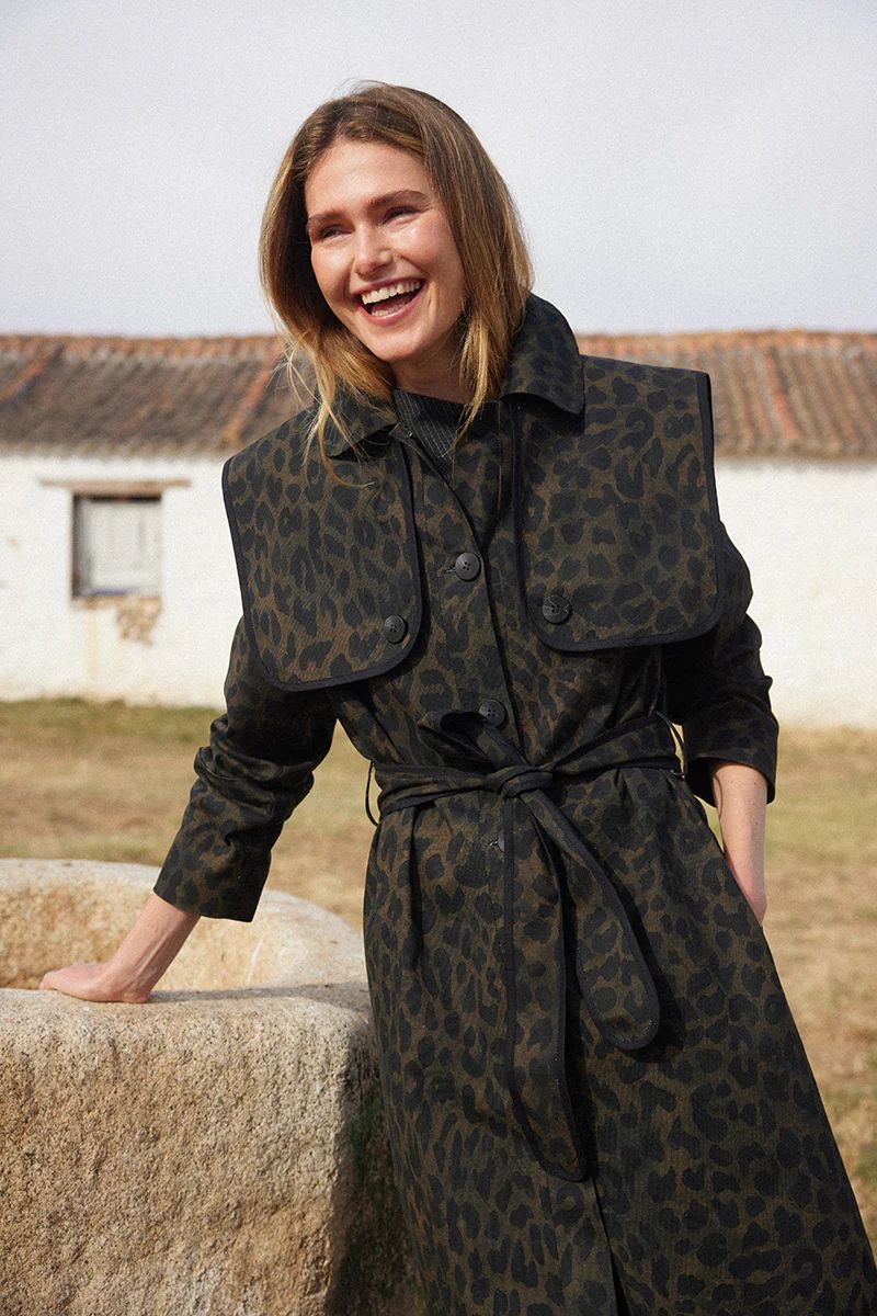 Trench-coat léopard Vogana