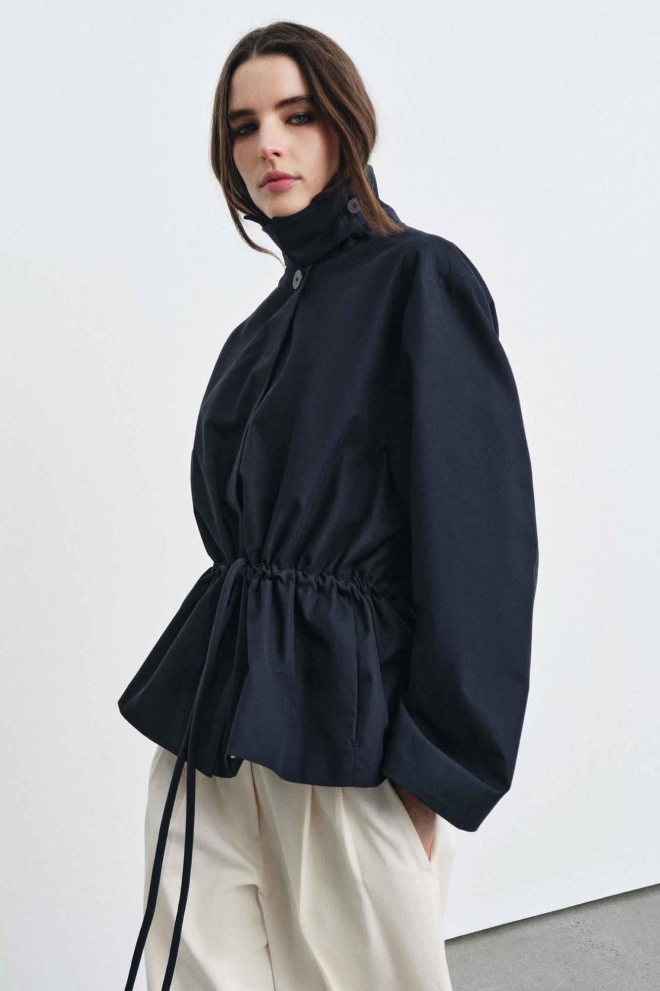 Veste style parka avec taille ajustée