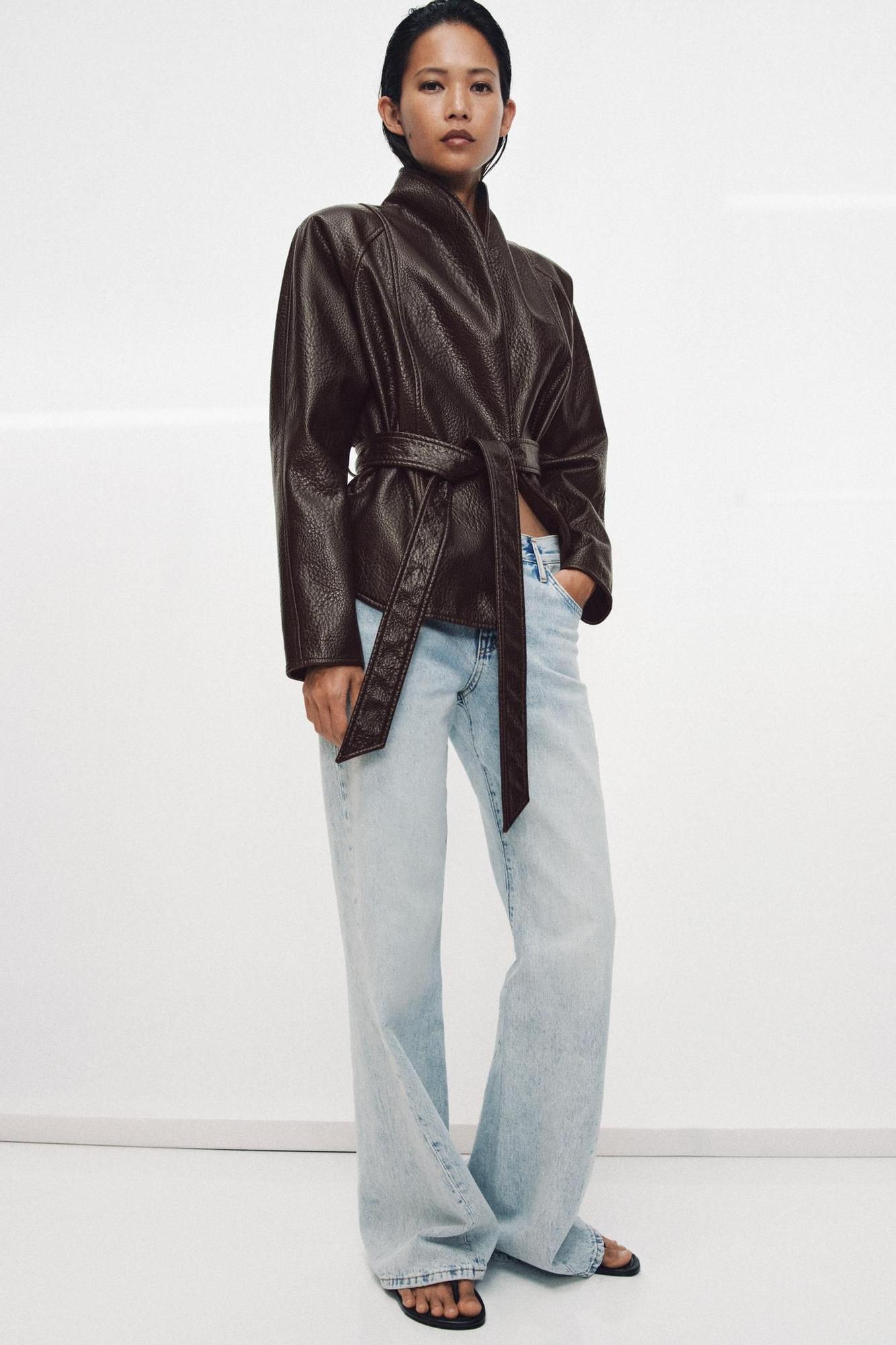 Veste effet cuir