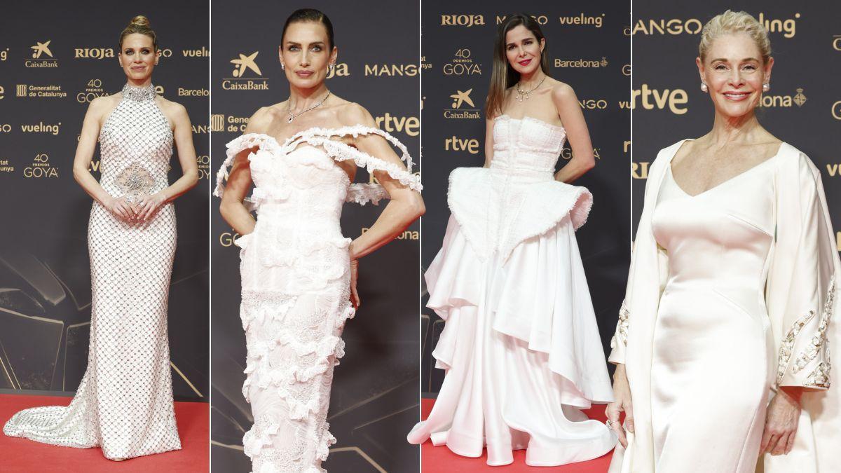 Los looks blancos triunfan más que nunca en la alfombra roja de los Premios Goya 2026.