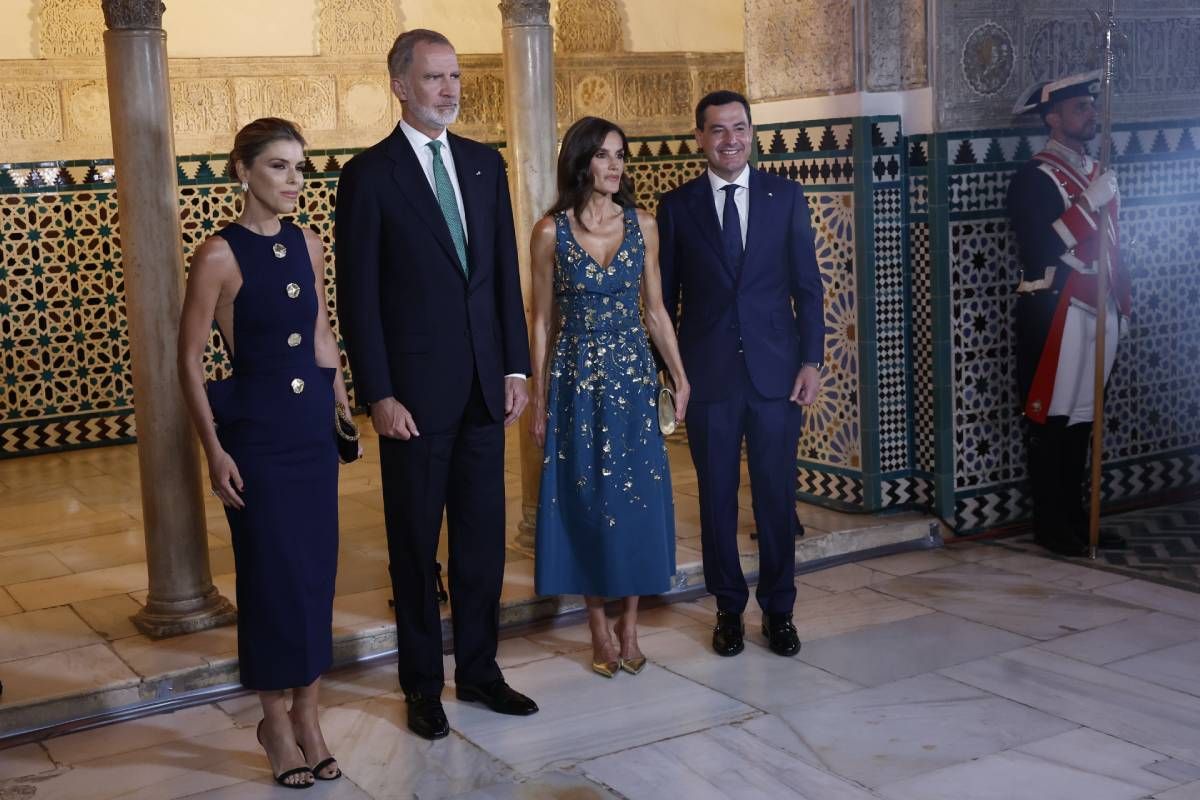 Manuela Villena opte pour la mode andalouse pour sa rencontre avec les rois au Real Alcázar de Séville