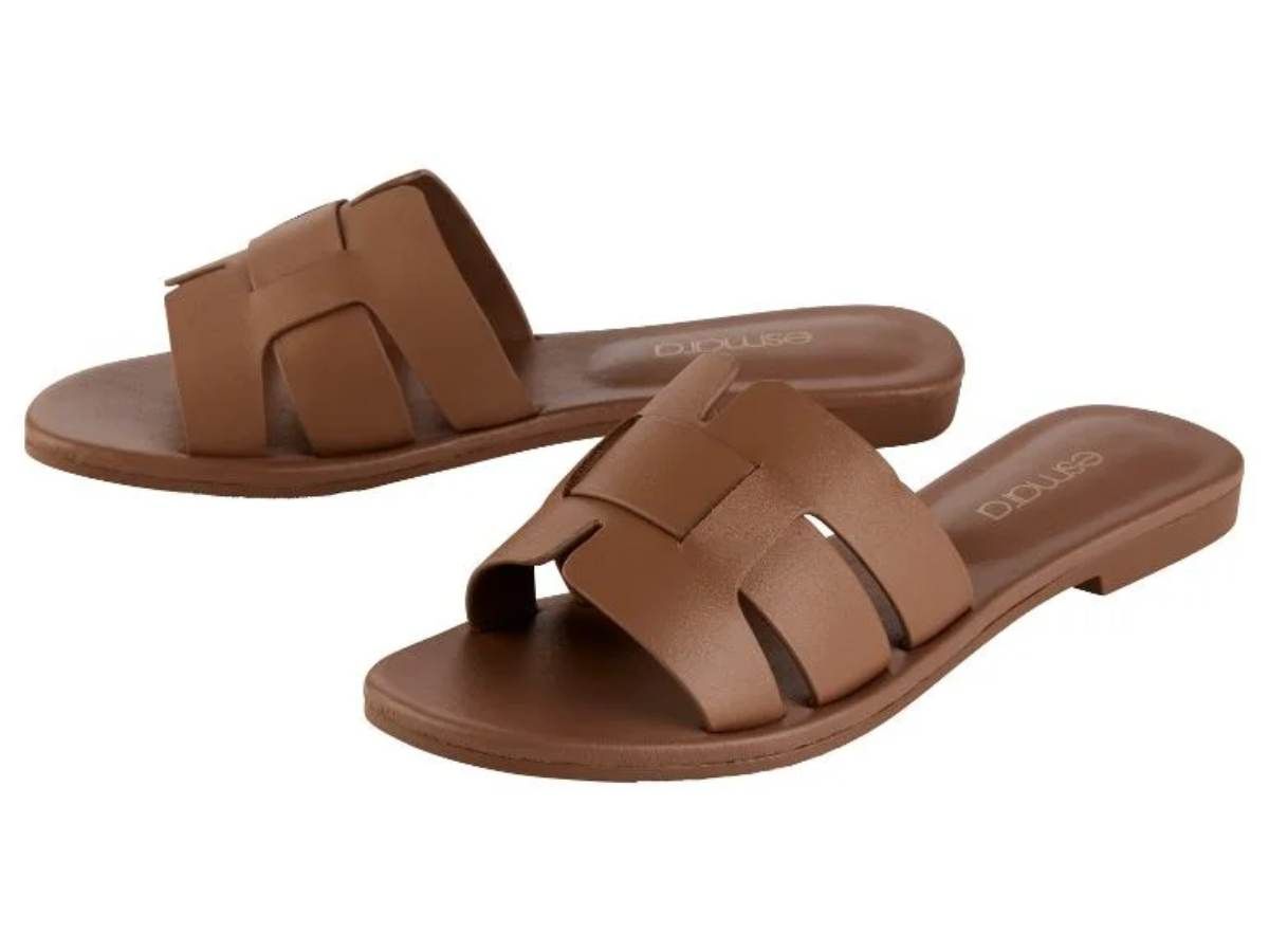 Sandales pelle plates Lidl