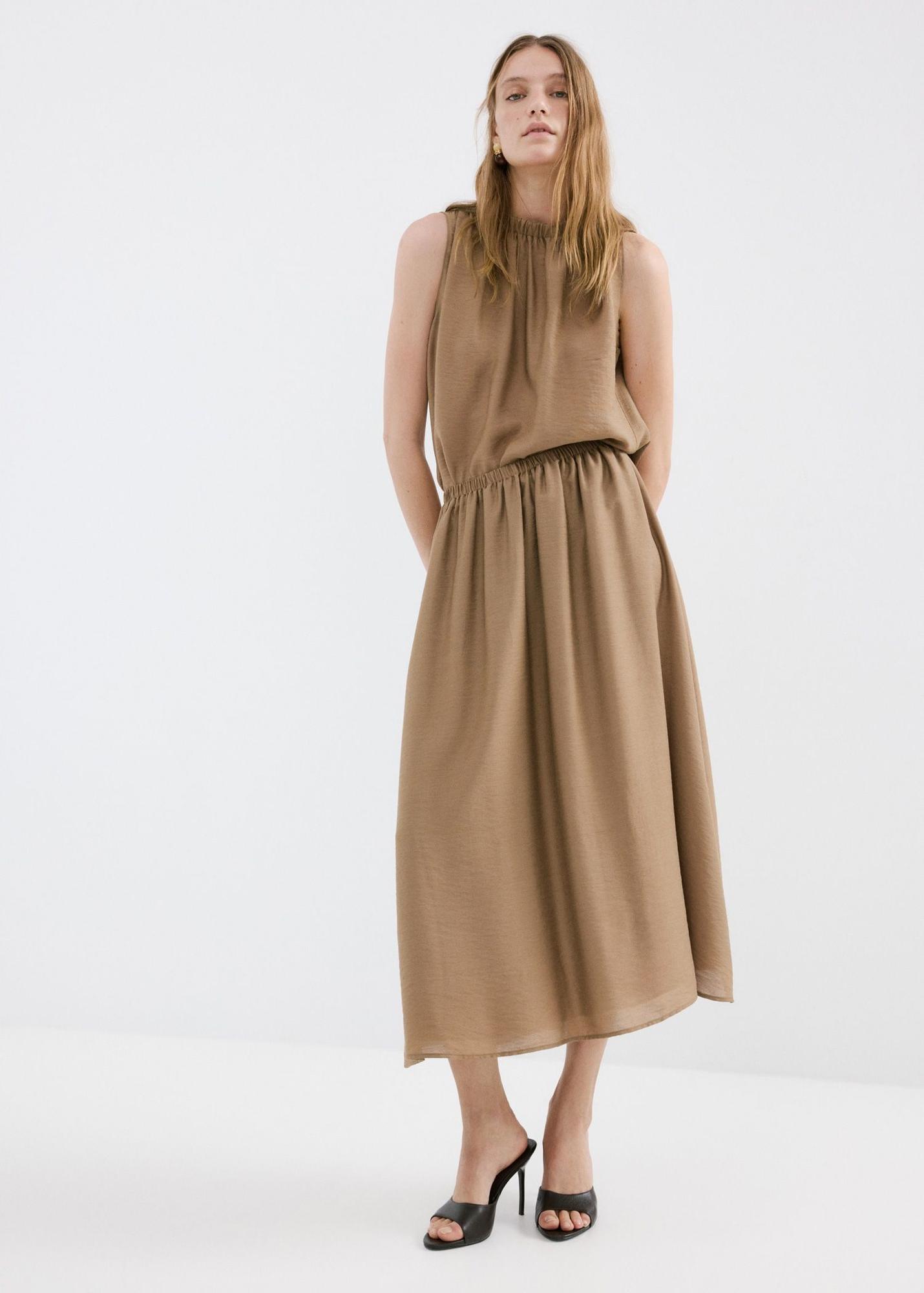 Ensemble haut midi froncé et jupe