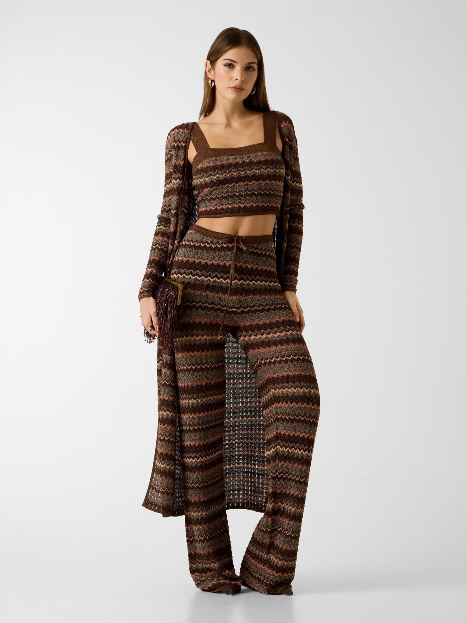 Ensemble pantalon, haut et maxi veste