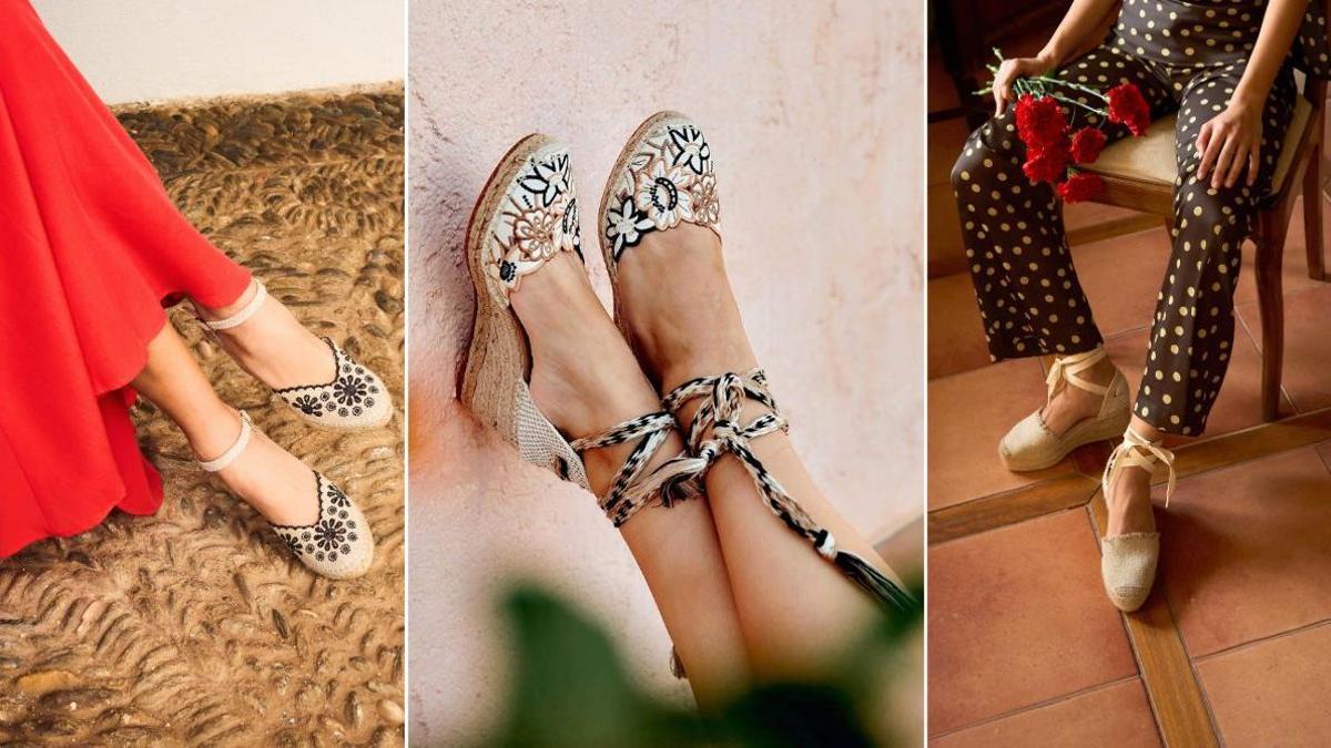Las alpargatas con cuña que las andaluzas llevan de Semana Santa a la Feria de Abril