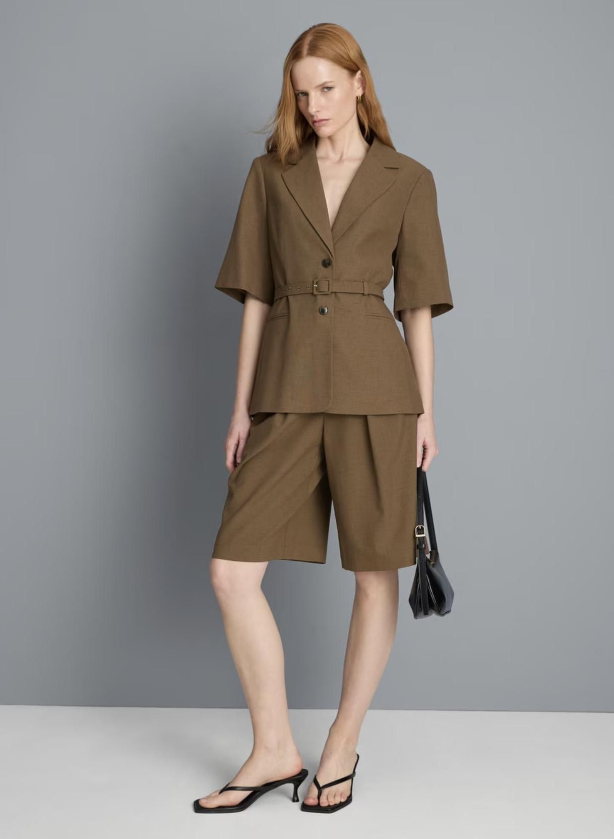Ensemble blazer midi et short
