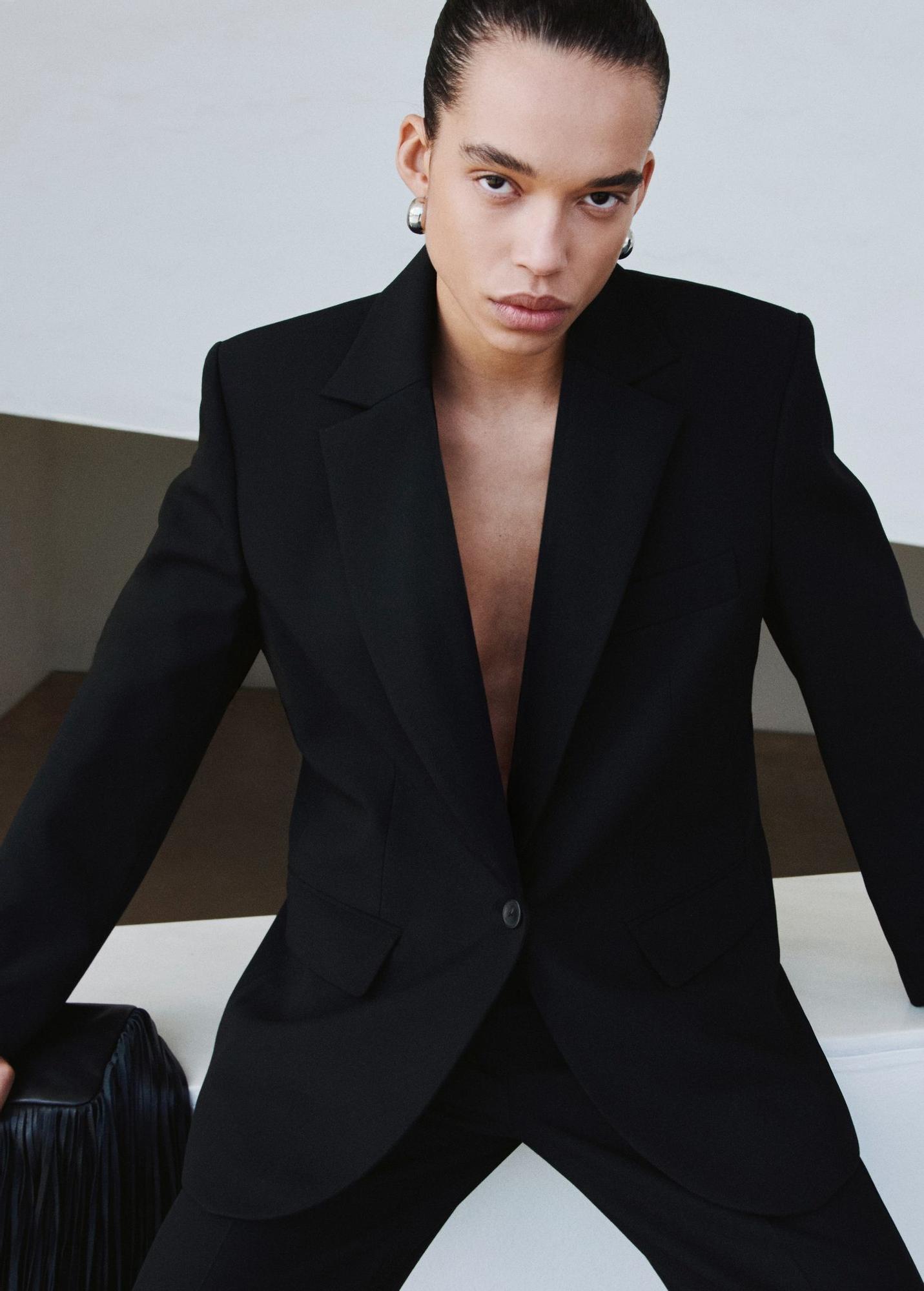 Blazer noir oversize