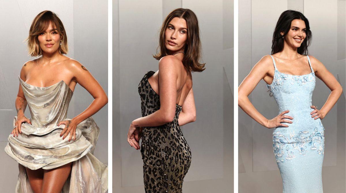 Karol G, Hailey Bieber y Kendall Jenner en el