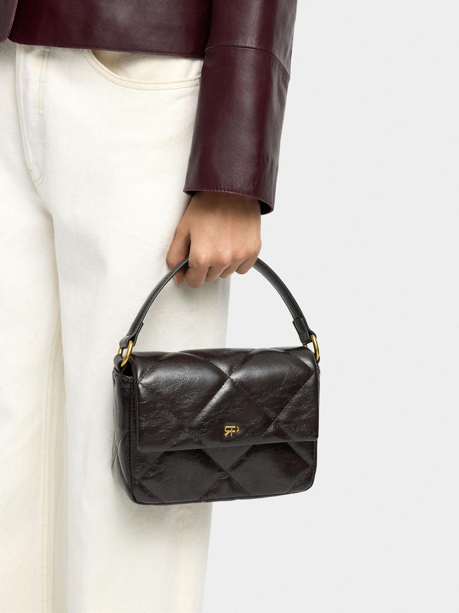 Petit cabas matelassé noir