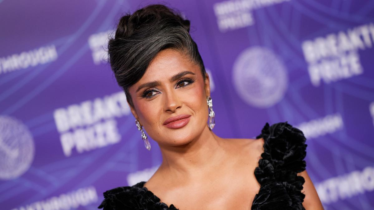 Salma Hayek y su peinado a lo