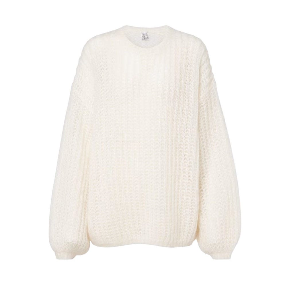 Pull en mohair et laine mélangés