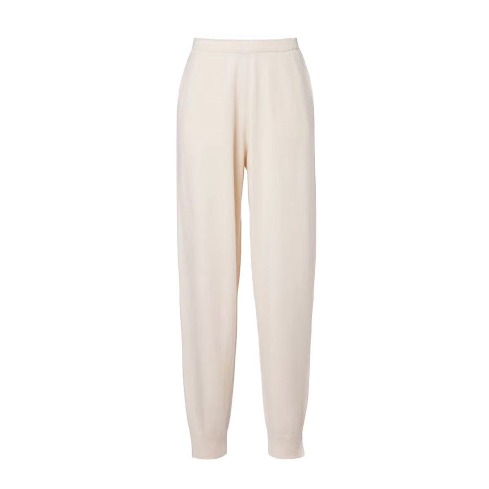 Pantalon de survêtement en laine et cachemire
