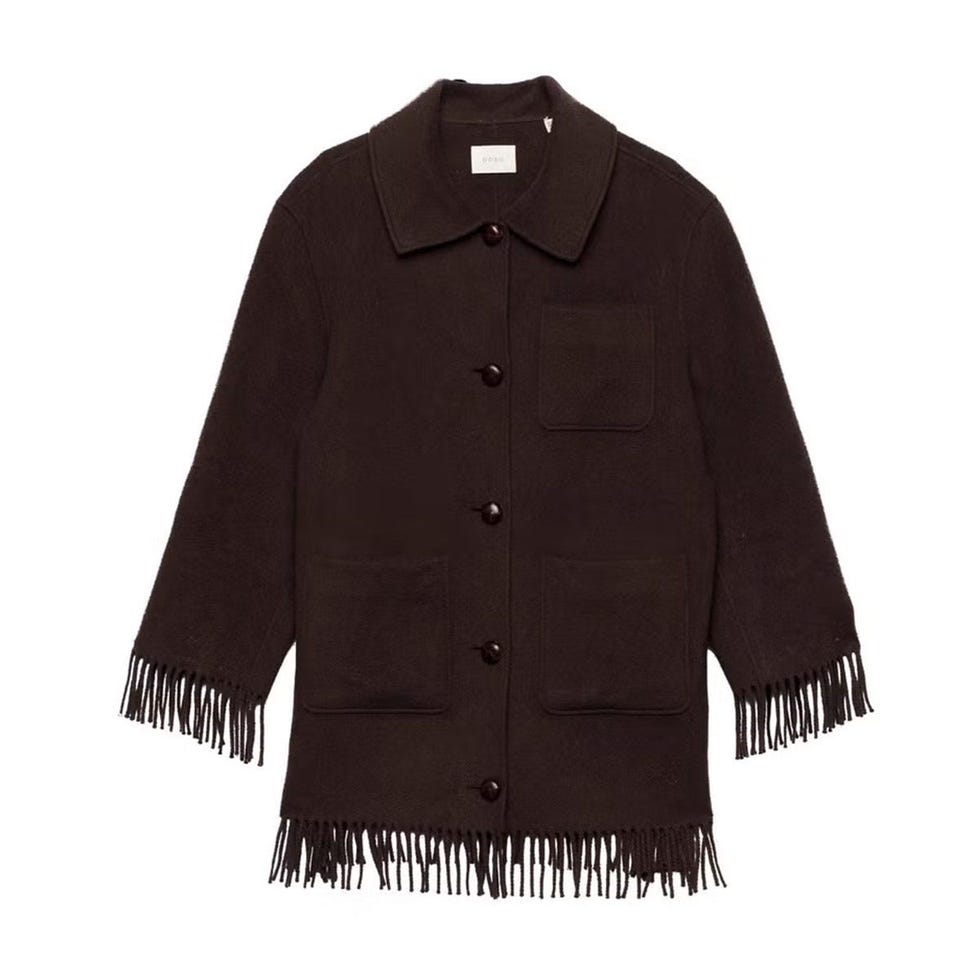 Manteau à franges Germain